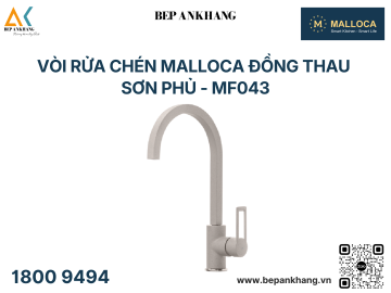  Vòi rửa chén Malloca đồng thau sơn phủ - MF043
